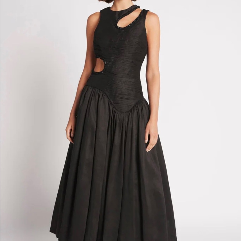 Aje black dress